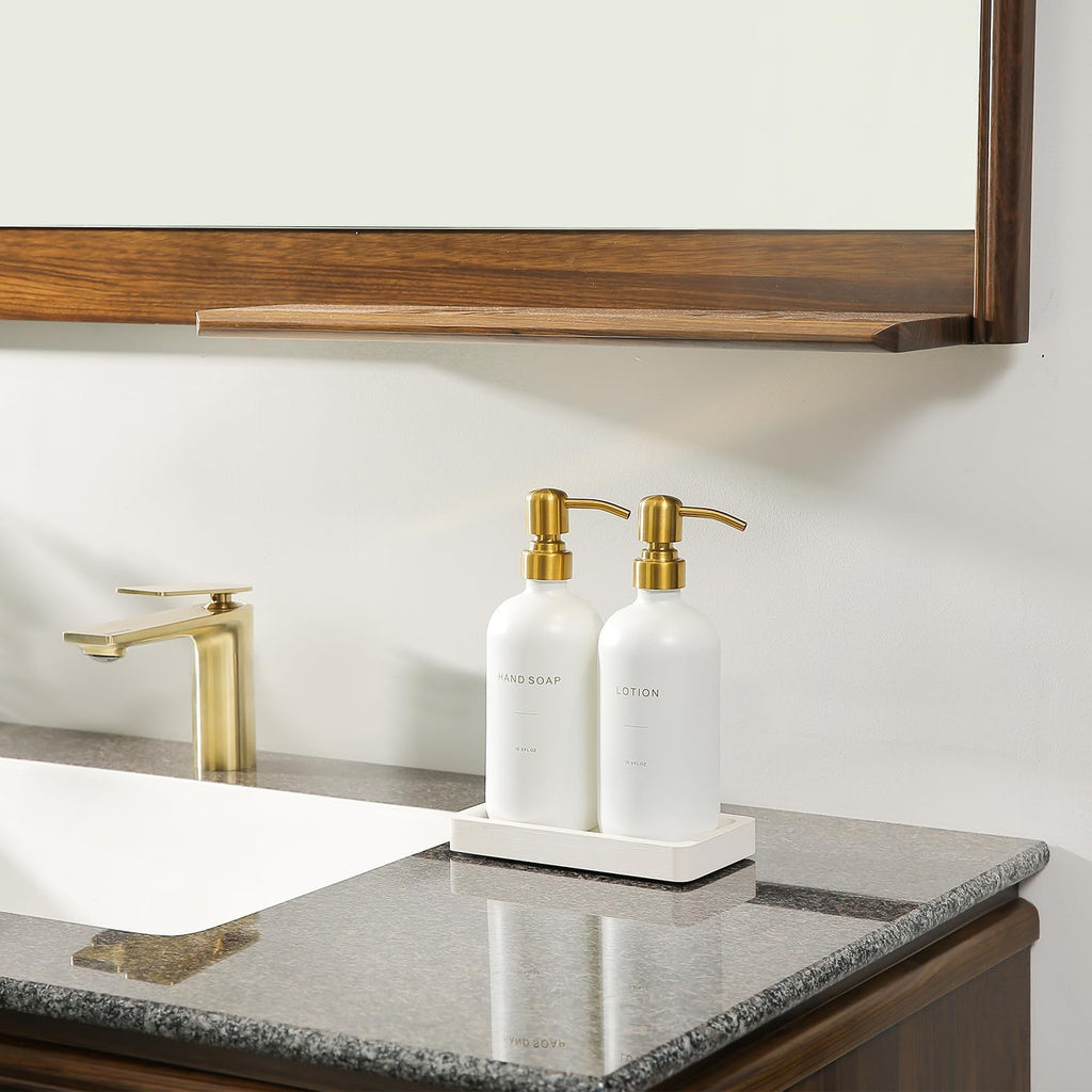 Prus Waso Gold Soap Dispenser Bathroom Set