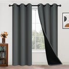 Yakamok 84 Inch Length 100% Blackout Curtains by Yakamok