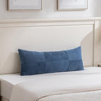 Fancy Homi Set of 2 Dusty Blue Boho Long Lumbar Body Decorative Throw Pillow - Image 6