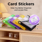 Plastic Expanding File Folder, Transparent Colorful File Folder Organizer