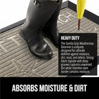 GORILLA GRIP 100% Waterproof All-Season WeatherMAX Doormat US Designed Natural - Image 4