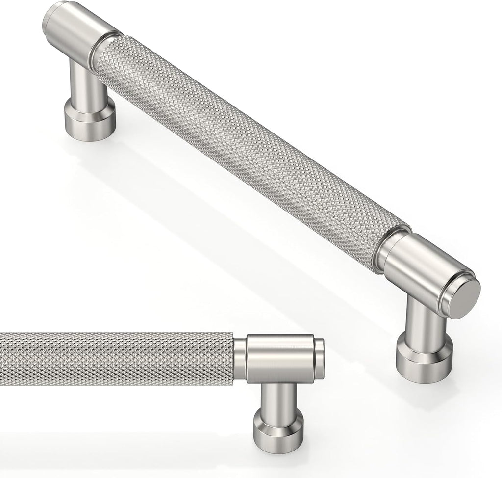2 Pack Champagne Bronze Knurled Cabinet Pulls 5 Inch(128mm) Kitchen Cabinet Handles Cabinet Hardware Drawer Pulls