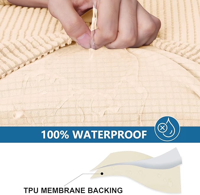 hyha Waterproof Couch Cushion Covers - Image 3