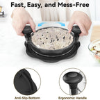 Ukeetap 10" Pro Large Meat Shredder Tool Twist for Seafood, Chicken, Beef, Black
