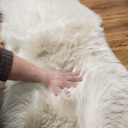 EasyJoy Ultra Soft Fluffy Shaggy Area Rug Faux Fur Rug Chair Cover Seat Pad - Image 7