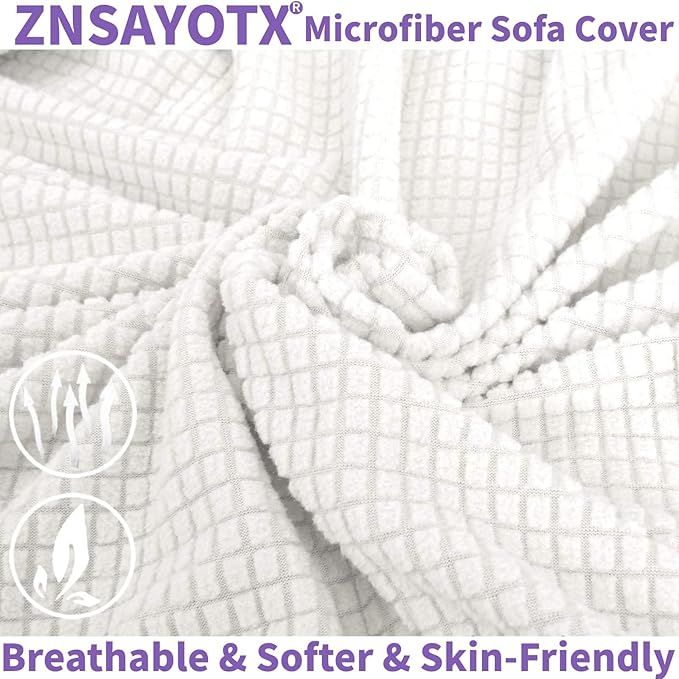 ZNSAYOTX Super Stretch Couch Cover Universal Sofa Covers - Image 8