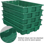 MIXC 10Pack Seed Starter Tray, 400Cell Mini Propagator Greenhouse Grow Kit