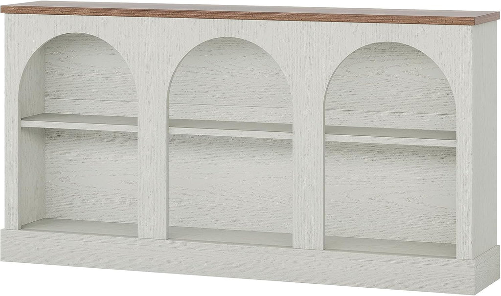 Tribesigns Console Table with Storage, 63" Long Arched Entryway Table