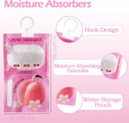 Moisture Absorbers 12 Pack，Hanging Closet Dehumidifier Bags in Wardrobes