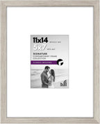 Americanflat 11x14 Picture Frame - Matted to 5x7 - Engineered Wood - Black