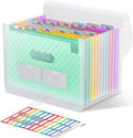 ThinkTex Accordion File Organizer, 12 - Pocket Expanding File Folders