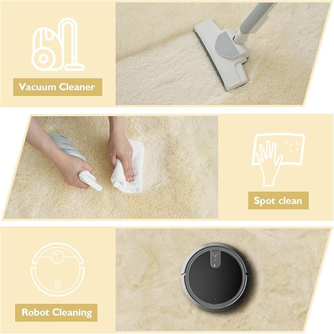 Ultra Soft Fluffy Area Rugs for Bedroom Living Room 10x12, Nursery Rug - Image 4