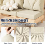 8Pcs Stretch Patio Cushion Covers, Outdoor Couch & Sofa Replacement Slipcovers - Image 4