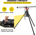 VEVOR Tripod Pipe Chain Vise, 1/8"-5" Pipe Capacity, 36.4“ Length Chain Vise Stand with Portable Folding Steel Legs, for Grabbing, Supporting and Bending Pipes in Factory, Workshop and Home
