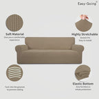 Easy-Going Stretch 4 Seater Sofa Slipcover 1-Piece Sofa Cover Furniture - Image 3