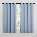 NICETOWN Vintage Blue Blackout Curtains 68 inches Length by NICETOWN