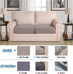 H.VERSAILTEX High Stretch Couch Cushion Covers, Chair Sofa Seat Slipcovers - Image 5