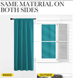 NICETOWN Peacock Blue Blackout Curtains Panels - Image 6