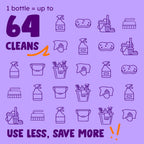 Originally Yellow Lavender Vinegar For Cleaning Purpose | USA Made All Purpose Cleaner | Use as a Floor, Glass, Kitchen, & Bathroom Cleaner | Plant Derived Vinegar Half Gallon | 64 Oz