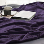 Bedsure GentleSoft Fleece Throw Blanket Purple - Image 5
