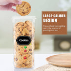 PRAKI Airtight Food Storage Containers Set, 16 Pcs BPA Free Plastic Dry Food Canisters for Kitchen Pantry Organization and Storage Ideal for Cereal, Flour & Sugar - Labels, Marker(Black)