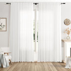 Extra Wide 100 Inch Linen Curtains by Nanspring