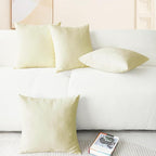 CaliTime Throw Pillow Covers Decorative 18 X 18 Inches Pack of 4 Cozy Chenille - Image 6