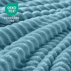 BEDELITE Fleece Blanket Twin Size – 3D Ribbed Jacquard Soft and Warm Decorative - Image 4