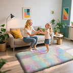 Shag Area Rug for Bedroom 3x5, Fluffy Area Rugs for Living Room, Soft Fuzzy Rug - Image 4