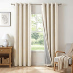 100% Blackout Shield Linen Blackout Curtains by 100BlackoutShield
