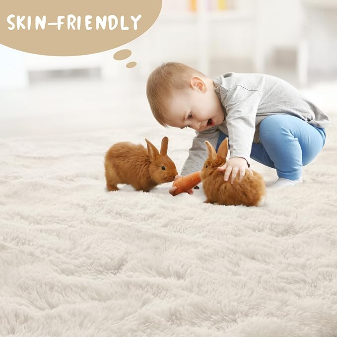 LOCHAS Ultra Soft Indoor Modern Area Rugs Fluffy Living Room Carpets - Image 4