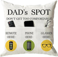 ONFAON Father's Day Throw Pillow Case, Dad's Spot Throw Pillow Covers 18 x 18 by ONFAON