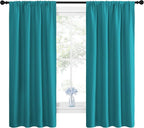 NICETOWN Peacock Blue Blackout Curtains Panels - Image 2