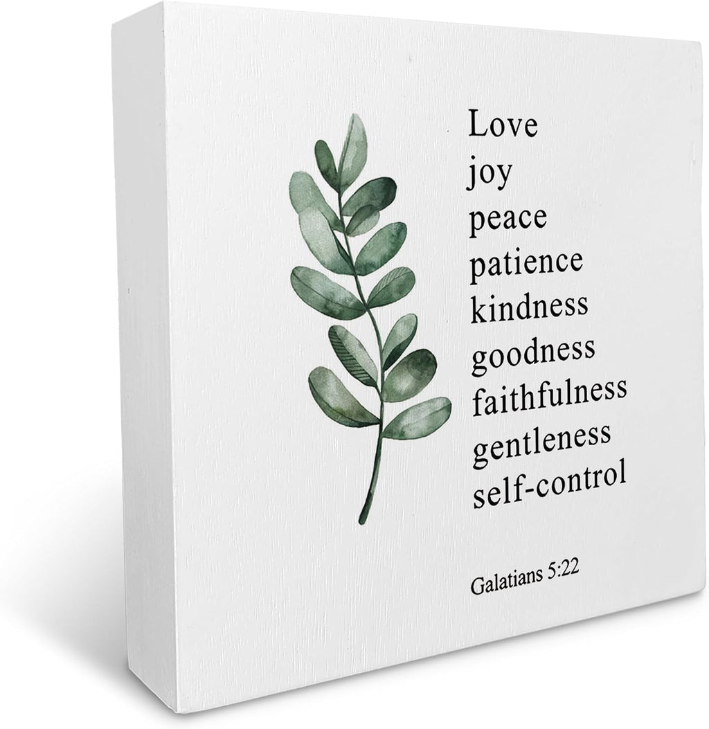 KU-DaYi Sage Green Maya Angelou Quotes Wood Box Sign, Inspirational I've Learned That People Will Forget What You Said Farmhouse Wood Block Plaque Decor for Office Home Wall Desk Shelf Decoration