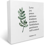 KU-DaYi Sage Green Maya Angelou Quotes Wood Box Sign, Inspirational I've Learned That People Will Forget What You Said Farmhouse Wood Block Plaque Decor for Office Home Wall Desk Shelf Decoration