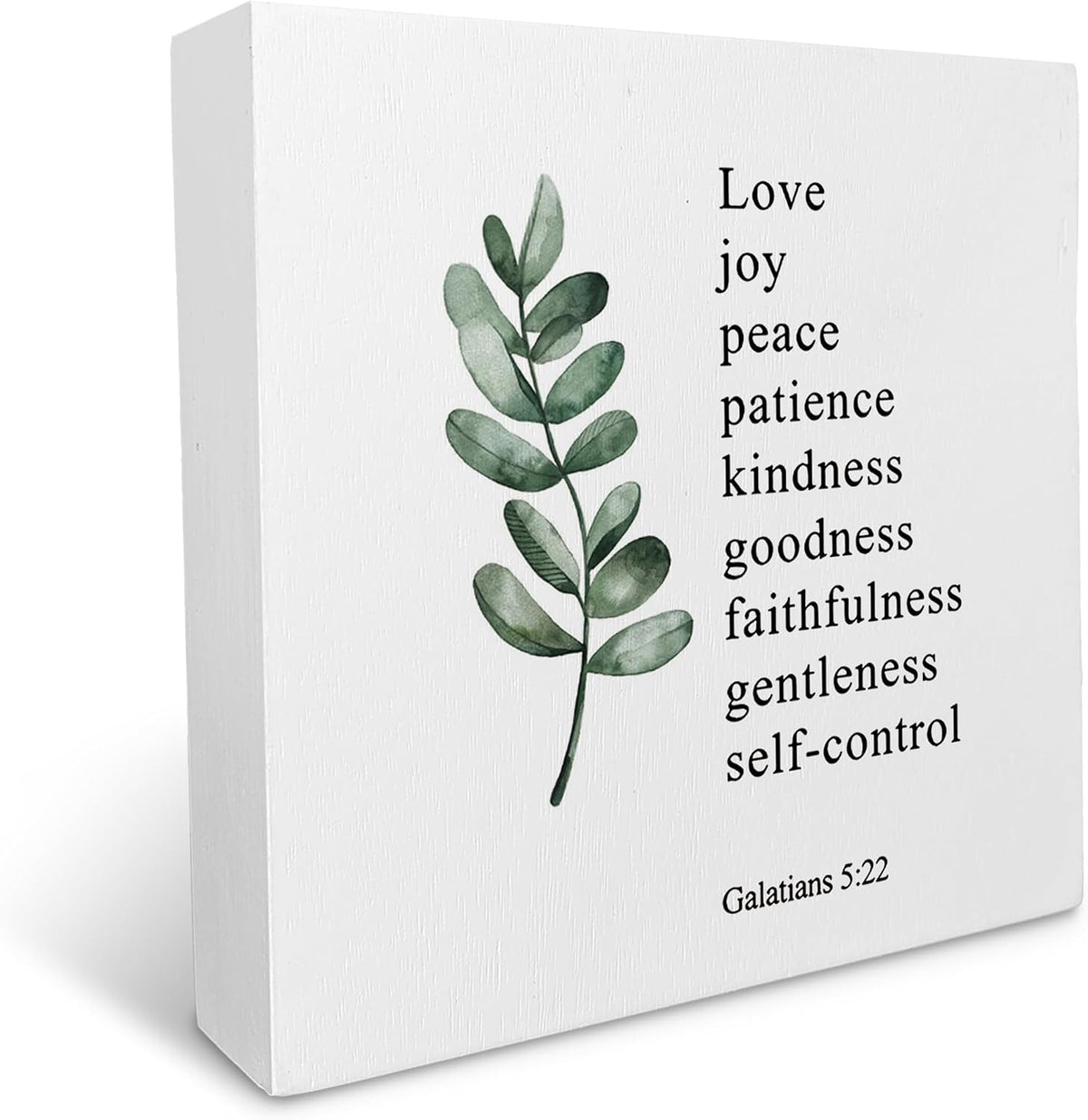 KU-DaYi Sage Green Maya Angelou Quotes Wood Box Sign, Inspirational I've Learned That People Will Forget What You Said Farmhouse Wood Block Plaque Decor for Office Home Wall Desk Shelf Decoration