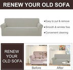 U-NICE HOME Oversized Stretch Sofa Slipcover, Soft Jacquard Fabric Couch Cover - Image 5