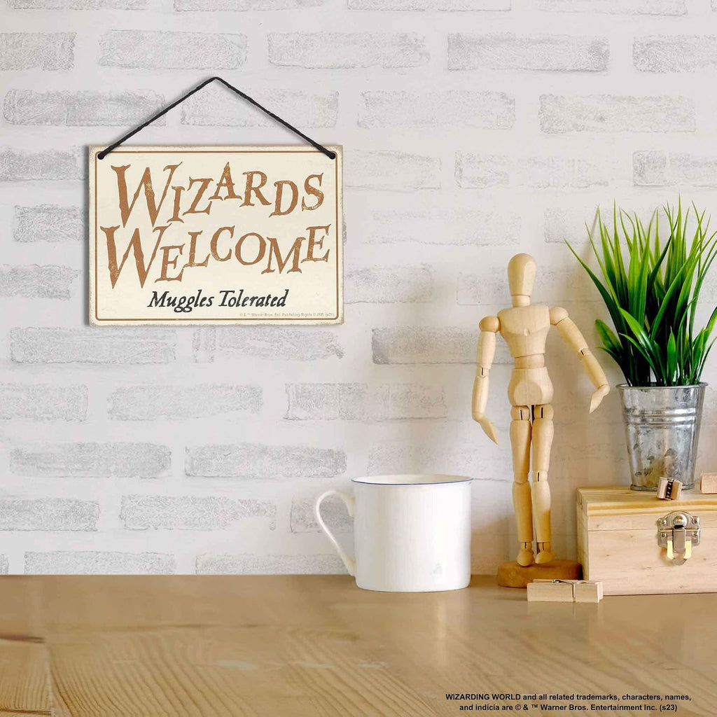 Harry Potter Double Sided Hanging Wood Wall Decor