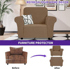 ZNSAYOTX Chair Cover with Arms, New Striped Sofa Chair Covers - Image 2