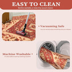SERISSA 5x7 Boho Area Rug, Washable Non-Slip Rugs - Image 4