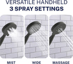 HammerHead Metal Dual Shower Head Combo With Handheld and Rainfall
