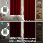 Simplebrand Red Blackout Curtains - Image 6