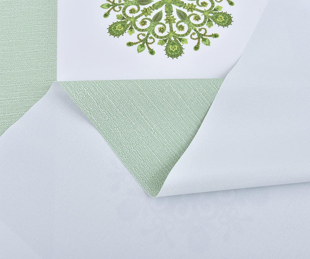 Zobesta Vinyl Table Cloth for Rectangle Tables 86x55 Plastic Tablecloth