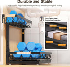 Sevenblue 2-Pack 2-Tier Height Adjustable Under Sink Organizer & Storage