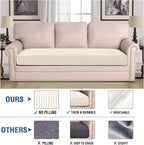 H.VERSAILTEX Super Stretch Individual Seat Cushion Covers Sofa Covers Couch - Image 2