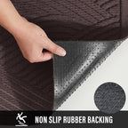 HIYARD Sturdy Front Door Mat, Absorbent Muddy Dirt Resist Welcome Door Mats - Image 3