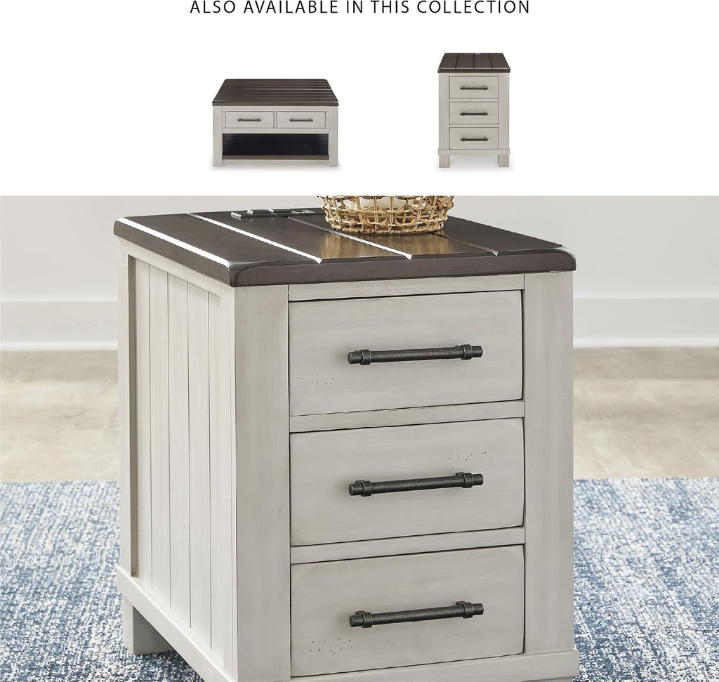 Signature Design by Ashley Chairside End Table with Charging Station