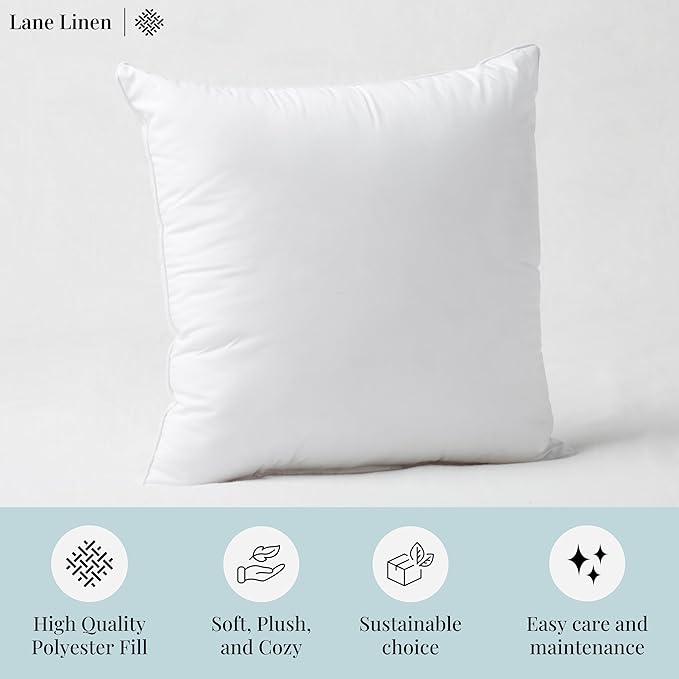 LANE LINEN Throw Pillow Inserts 18" x 18" - Image 7