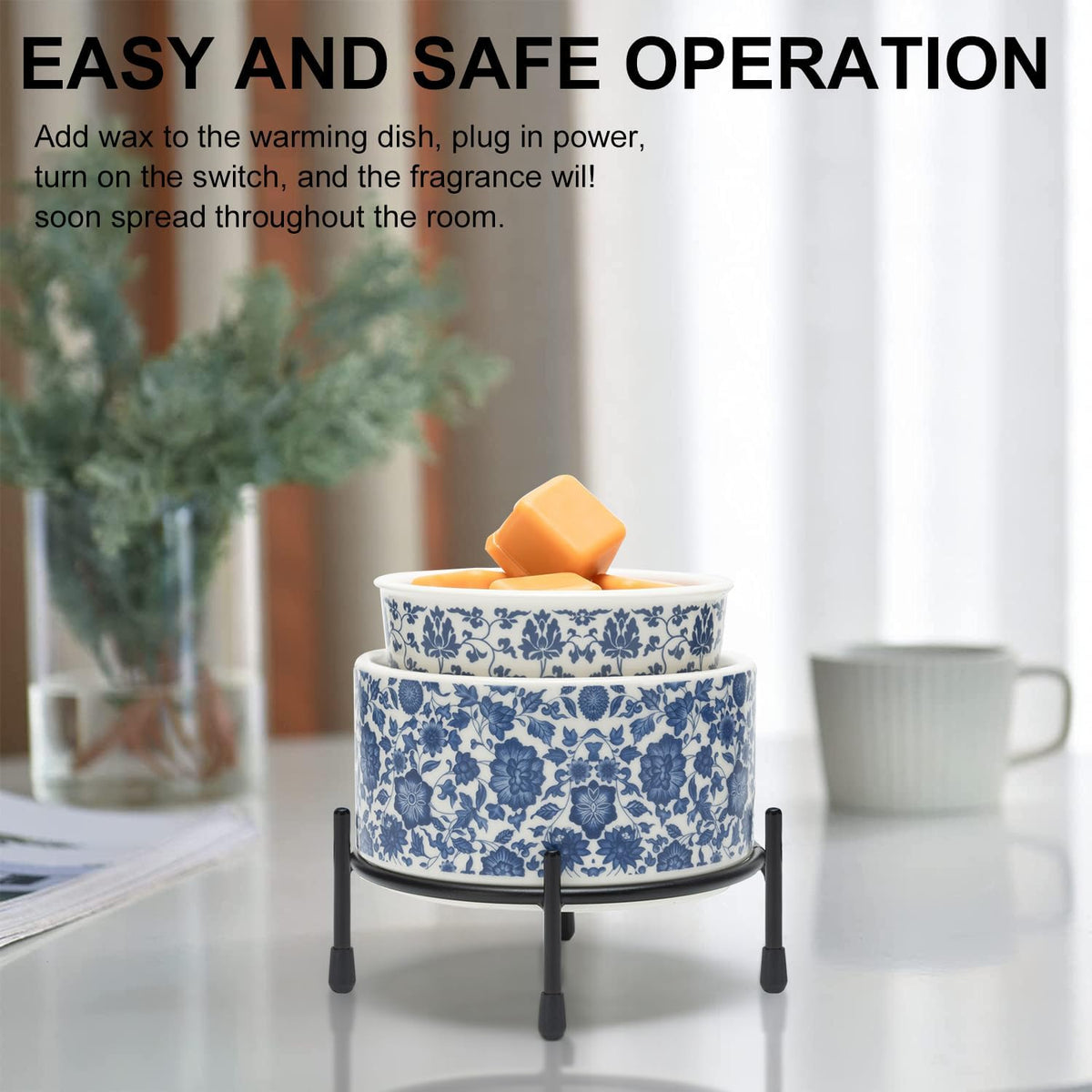 NAFANG Ceramic Electric Wax Melt Warmer,Wax Warmer for Scented Wax