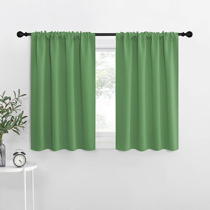 NICETOWN Blackout Curtains for Living Curtains, Froest Green, 2 Panels by NICETOWN
